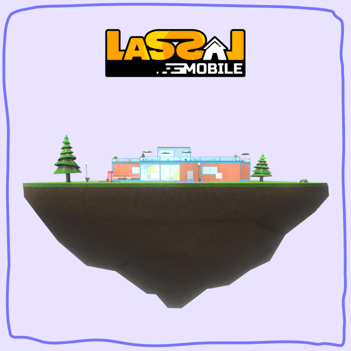 Le logo de LaSalle Mobile avec une petite île représentant l'univers du jeu