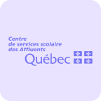 Logo Centre Des Services Scolaire Des Affluents en mauve